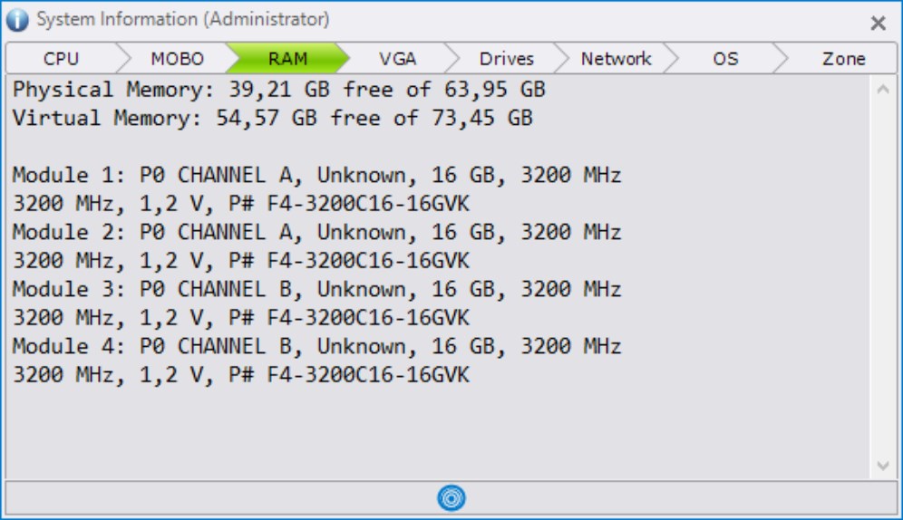 System Info