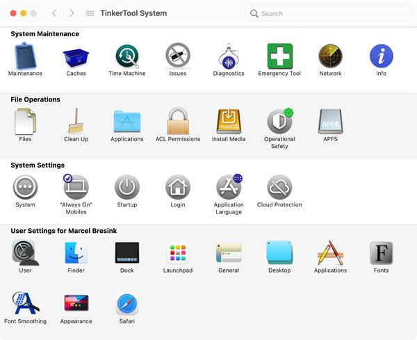 Скачать TinkerTool System 9.0 macOS бесплатно