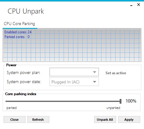  CPU Unpark