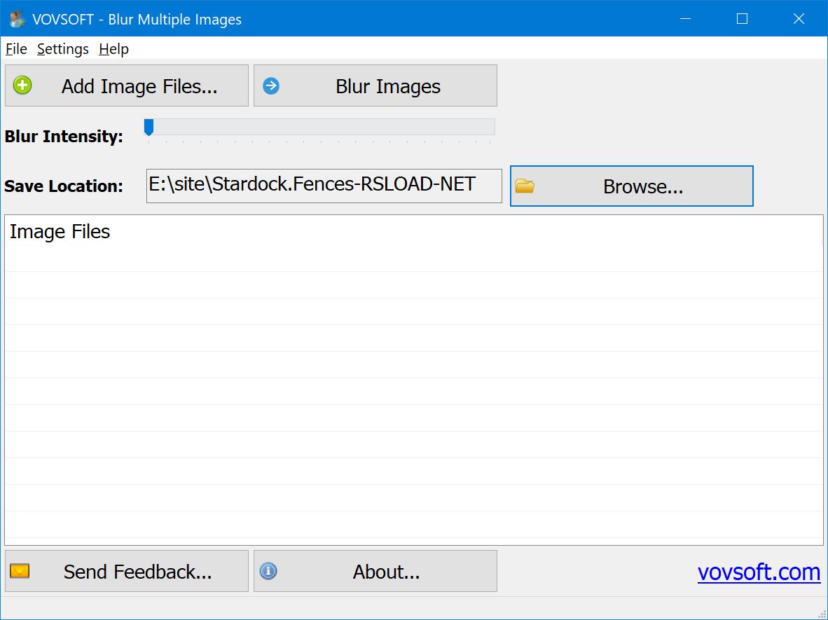 VovSoft Blur Multiple Images