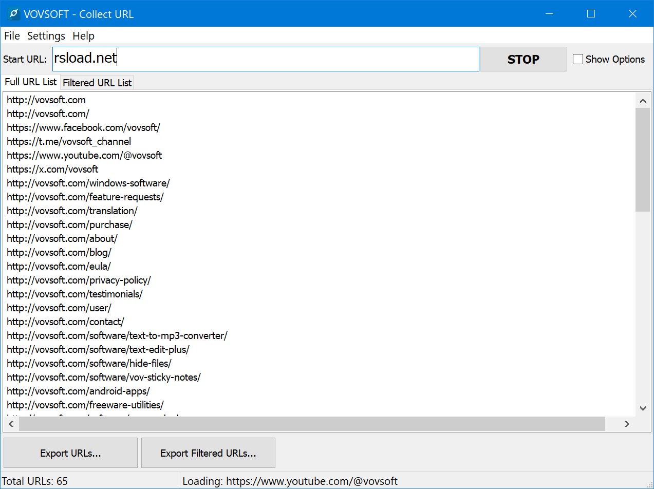VovSoft Collect URL + crack