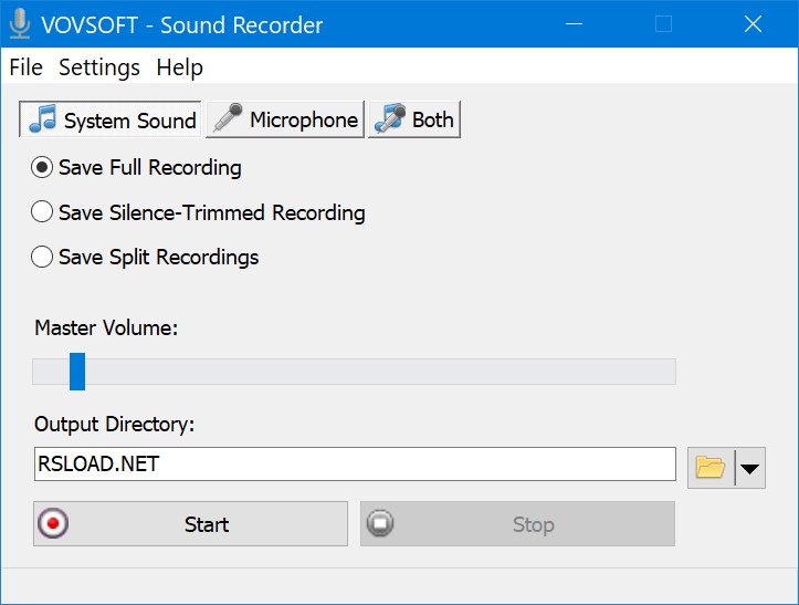 VovSoft Sound Recorder + кряк