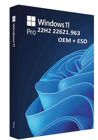 Windows 11 Pro 22H2 22621.963 3в1 OEM + ESD