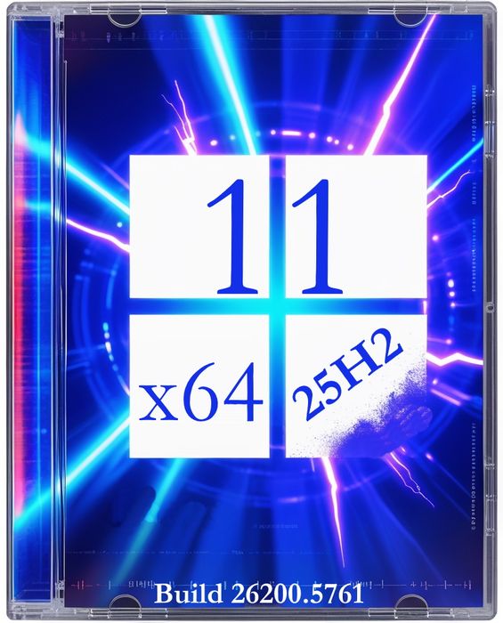 С обновлениями Windows 11 25H2 x64 на Русском - 26200.5761 без хлама и лишнего