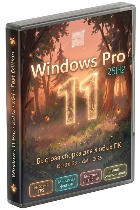 Виндовс 11 Pro образ версии 25H2 x64 для слабых ПК