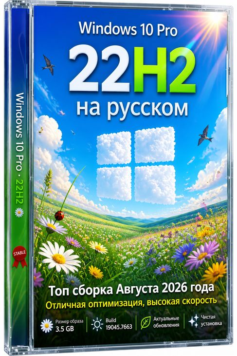 Windows 10 22H2 Rus x64 - Август 2026 (обновляемый образ с активатором)