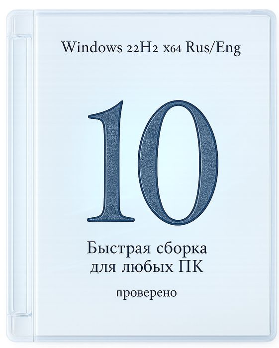 Windows 10 Pro/Enterprise 22H2: быстрая сборка для любых ПК