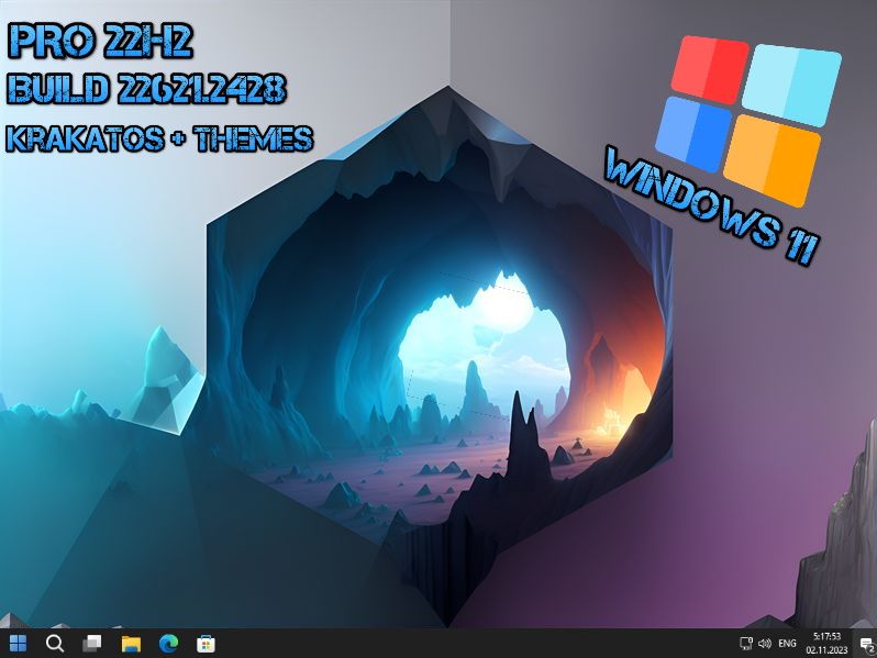 Windows 11 Pro 22H2 Rus - KrakatOS + Themes