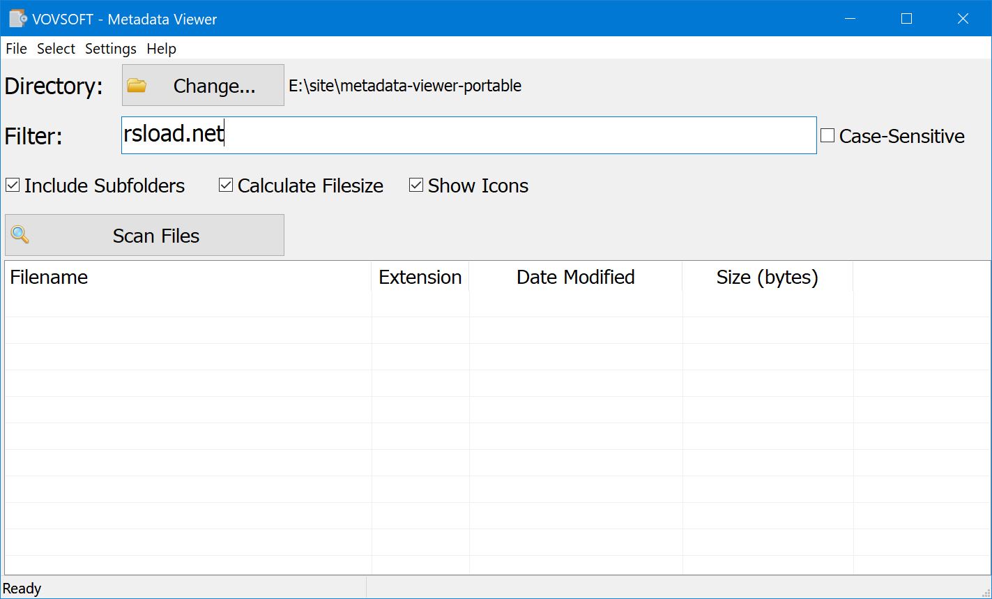 VOVSOFT Metadata Viewer 